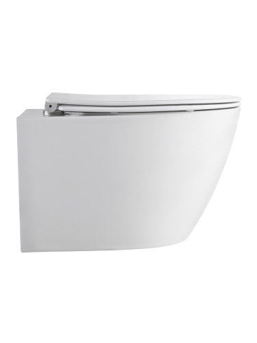 Унитаз подвесной Orange C07-150W белый с сиденьем микролифт смыв торнадо - фото 4