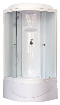 Душевая кабина Royal Bath ВК RB100BK6-WC 100х100 четверть круга с крышей