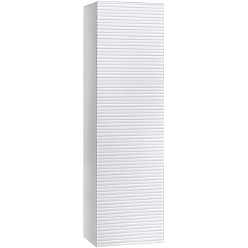 Шкаф-пенал Jorno KARAT Kar.04.130/P/W 33х32х130 подвесной цвет белый