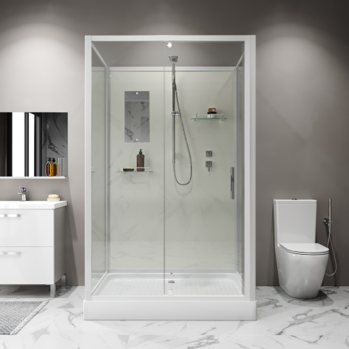 Душевая кабина Niagara Standart ST120/90/15Q/BK 120х90 прямоугольная без крыши ориентация универсальная - фото 5