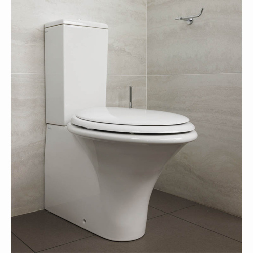 Чаша унитаза напольная Hatria SCULTURE YXZ401 цвет белый без сиденья душевой смыв - фото 2