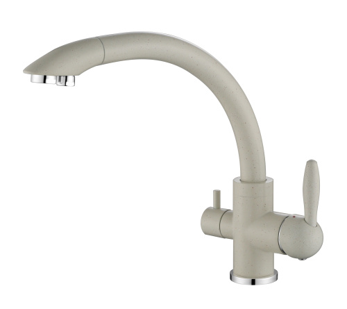 Смеситель для кухни Paulmark ESSEN Es213001-331 на раковину белый