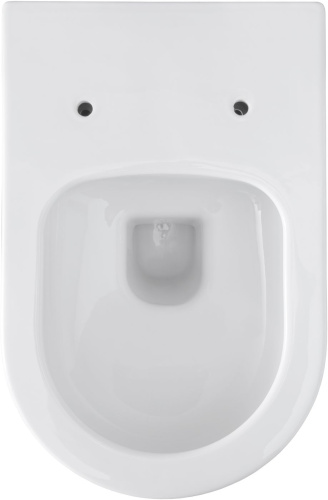 Чаша унитаза подвесная Allen Brau Priority 4.31001.20 цвет белый без сиденья безободковая каскадный смыв - фото 2