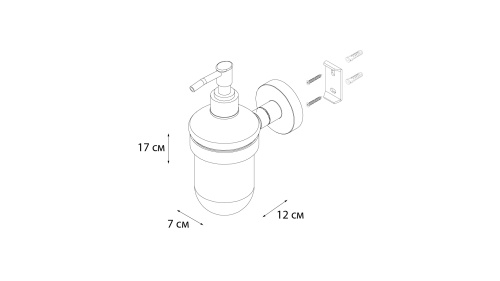 Дозатор жидкого мыла Fixsen Comfort gold FX-87012 - фото 4