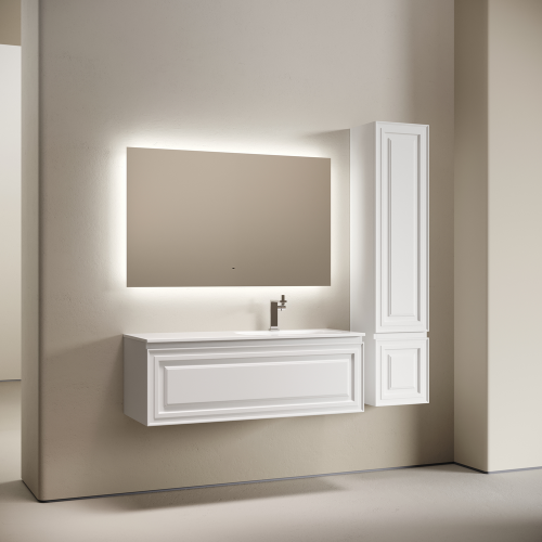 Тумба под раковину Sancos Very VR120RW 120х40 подвесная цвет белый - фото 2