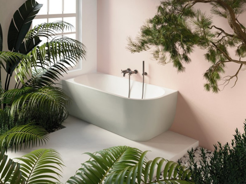 Ванна акриловая Gruppo Treesse CORA V057BO SX 170х75 пристенная асимметричная - фото 2