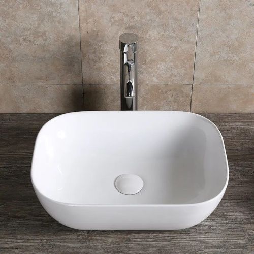 Раковина из сантехнического фарфора Cerutti SPA CR0078 50х40 накладная цвет белый без отверстий под смеситель - фото 3