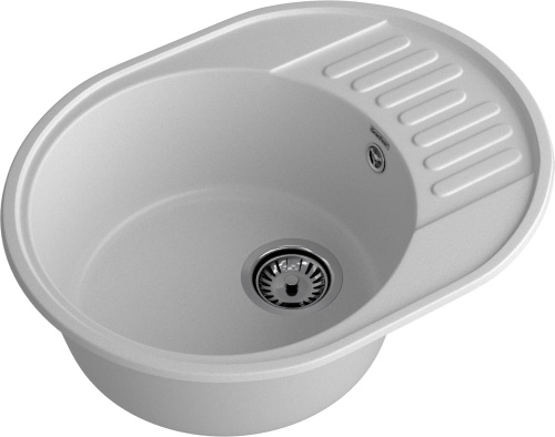 Кухонная мойка Granfest Quarz 58 серый 62х48 цвет серый поверхность матовая - фото 2
