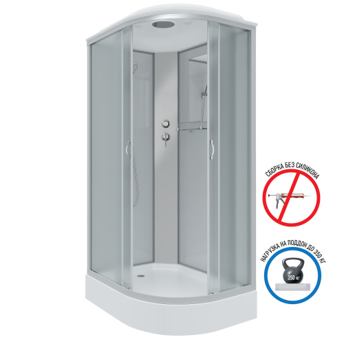 Душевая кабина Niagara Classic 33121423L 120х80 асимметричная с крышей ориентация левая - фото 2