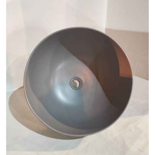 Раковина керамическая White Ceramic Dome W0307FM 40х40 накладная цвет серый
