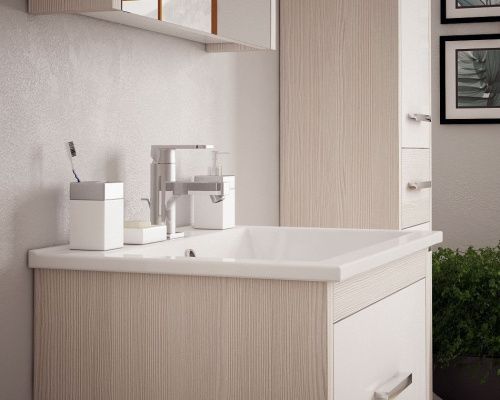 Тумба под раковину Corozo Верона SD-00000348 70х50 напольная цвет белый/бежевый - фото 5