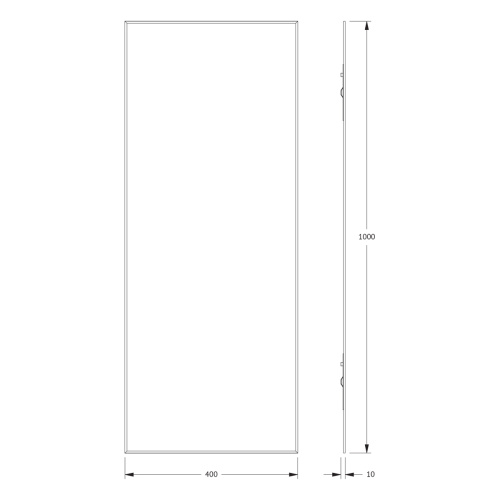 Зеркало в ванную Evoform Standard BY 0230 40х100 цвет хром - фото 2