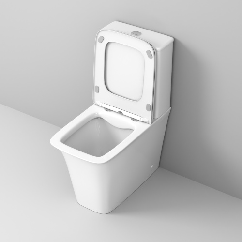 Унитаз напольный с бачком Grossman Galaxy GR-4468S белый глянцевый с сиденьем микролифт безободковый каскадный смыв - фото 4