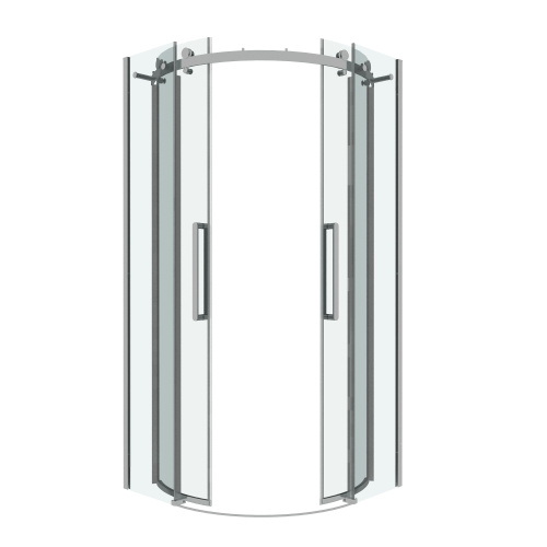 Душевой уголок Grossman Classic 301.K33.04.9090.10.00 90х90 стекло прозрачное профиль хром глянцевый без поддона - фото 2