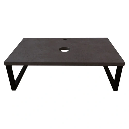 Столешница 1MarKa Grunge Loft У85837 90х48 накладная цвет бетон темно-серый - фото 5