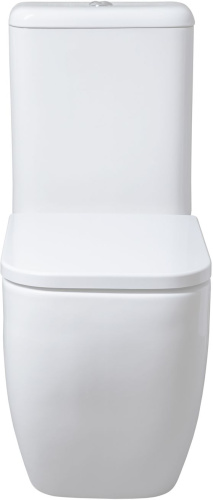 Чаша унитаза напольная Allen Brau Infinity 4.21001.20 цвет белый без бачка с сиденьем микролифт безободковая каскадный смыв - фото 3