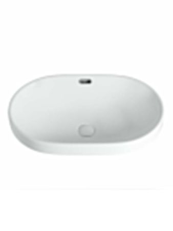 Раковина из сантехнического фарфора Orange B05-600W 60х40 встраиваемая цвет белый