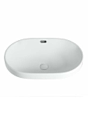 Раковина из сантехнического фарфора Orange B05-600W 60х40 встраиваемая цвет белый - фото 4