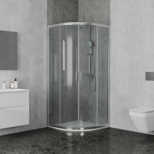 Душевой уголок Ambassador Kingston 14011104 90х90 стекло прозрачное профиль хром глянцевый без поддона - фото 2