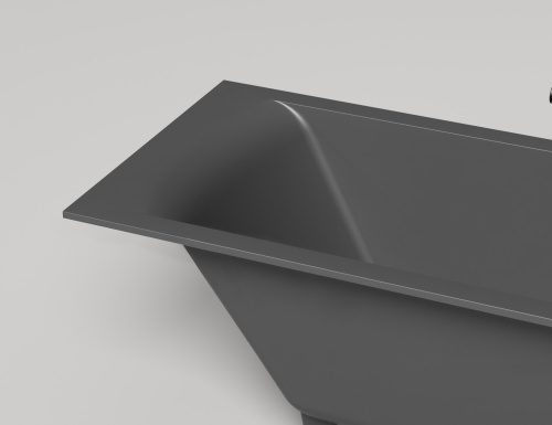 Ванна из искусственного камня Salini CASCATA 104423M 170х70 встраиваемая прямоугольная с ножками - фото 4