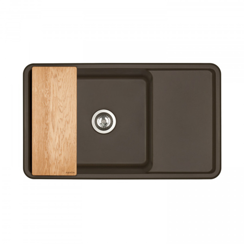Кухонная мойка Aquaton Беллис 1A724832BS280 87х51 цвет коричневый - фото 3