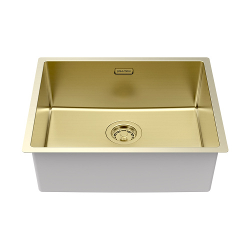 Мойка LASSAN 54 UNI, нерж. сталь, LA54-LG, светлое золото, 540х440мм, Paulmark - фото 2
