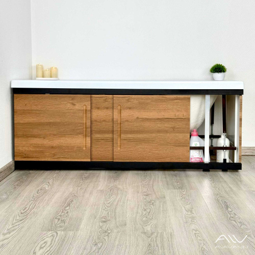 Экран под ванну Alavann Alt 180 см ALV1204002 фронтальный МДФ раздвижной коричневый - фото 3