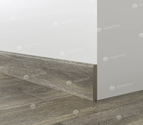 Напольный плинтус Alpine Floor Parquet Light SK 13-8 Серый толщина 1.25 см 2200х80 - фото 3