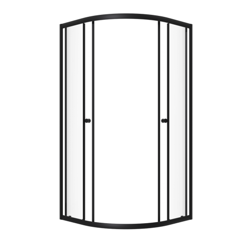 Душевой уголок Тритон Альфа-Блэк Щ0000054224 90х90 стекло прозрачное профиль черный без поддона - фото 3