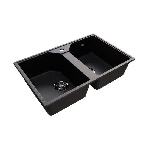 Кухонная мойка Maretti KT770-BL 77х49 цвет черный поверхность матовая - фото 4