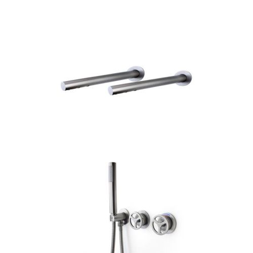 Душевая система Bronze de Luxe 5011GG-F встраиваемая в стену цвет графит - фото 2