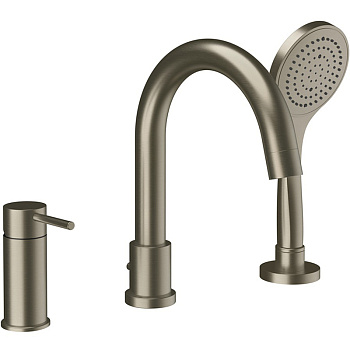 Смеситель Gessi Emporio Via tortona 18637#149 на борт ванны никель