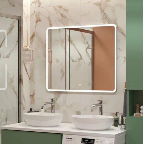 Зеркало с подсветкой и антизапотевателем Uperwood Foster 291020580 90х80 подвесное - фото 3