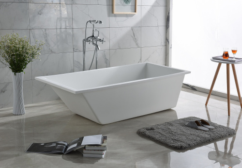 Ванна из искусственного камня Timo ANNELI ANNELI1675 168х74 отдельностоящая прямоугольная - фото 3