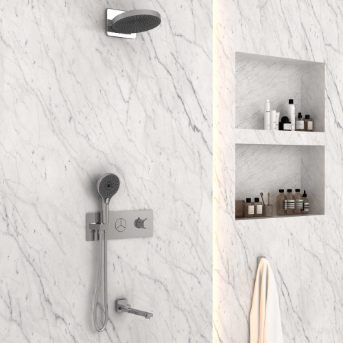 Душевая система Vincea VSFW-432TI1CH встраиваемая в стену с термостатом