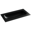 Раковина из сантехнического фарфора Ceramica Nova GRACE CN7019MBwx 90х50 накладная цвет черный без отверстий под смеситель