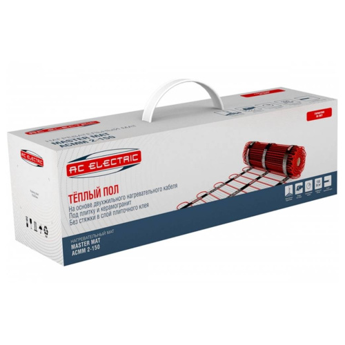 Нагревательный мат для теплого пола AC Electric ACMM 2-150-8 комплект - фото 3