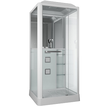 Душевая кабина Grossman GR126 100х90 прямоугольная с крышей ориентация универсальная