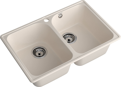 Кухонная мойка Granfest Quarz 15 белый 74х48 цвет белый поверхность матовая - фото 2