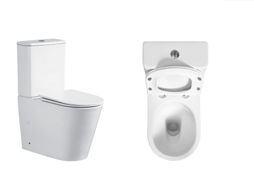 Унитаз напольный с бачком Cerutti SPA CT10560 белый с сиденьем микролифт безободковый смыв торнадо - фото 3