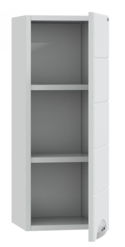 Шкаф СанТа Родос 406004 30х24х80 подвесной цвет белый - фото 2