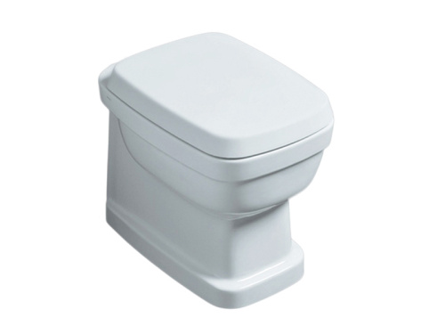 Чаша унитаза приставная Simas EVO 01 bia цвет белый без сиденья душевой смыв - фото 2