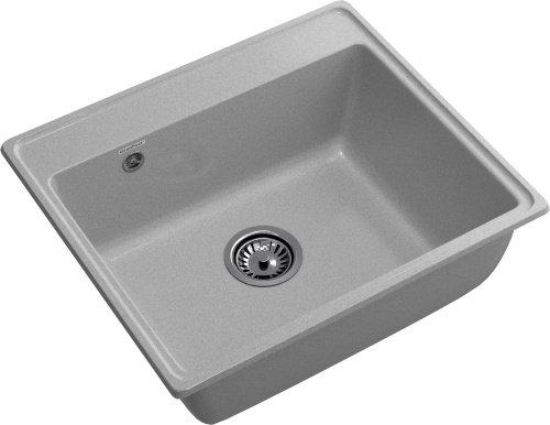 Кухонная мойка Granfest Vertex V-580 серый 58х50 цвет серый поверхность матовая - фото 2