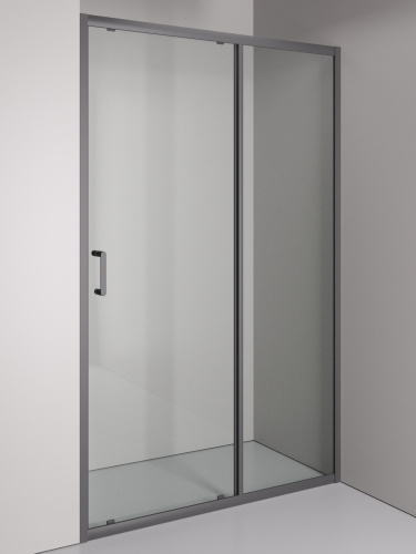 Душевая дверь Orange E02-120TGG 121х190 стекло прозрачное профиль сатин - фото 2