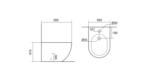 Биде Aquatek ЕВРОПА AQ1017-00 напольное - фото 3