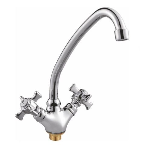Смеситель для кухни Cron CN4124 на мойку хром - фото 2