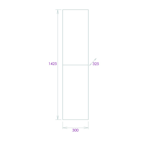Шкаф-пенал Onika Марбл 403076 30х33х142 подвесной - фото 3