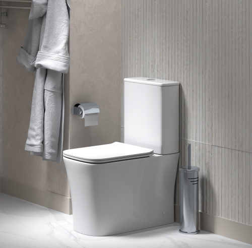 Унитаз напольный с бачком Grossman Classic GR-4467S белый глянцевый с сиденьем микролифт безободковый каскадный смыв - фото 5