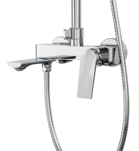 Душевая стойка Tokito Rain TOK-RAI-1017 настенная цвет хром - фото 3