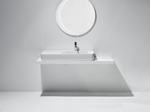 Раковина из санфаянса Simas HE 12 bia 100х50 подвесная цвет белый глянцевый - фото 2